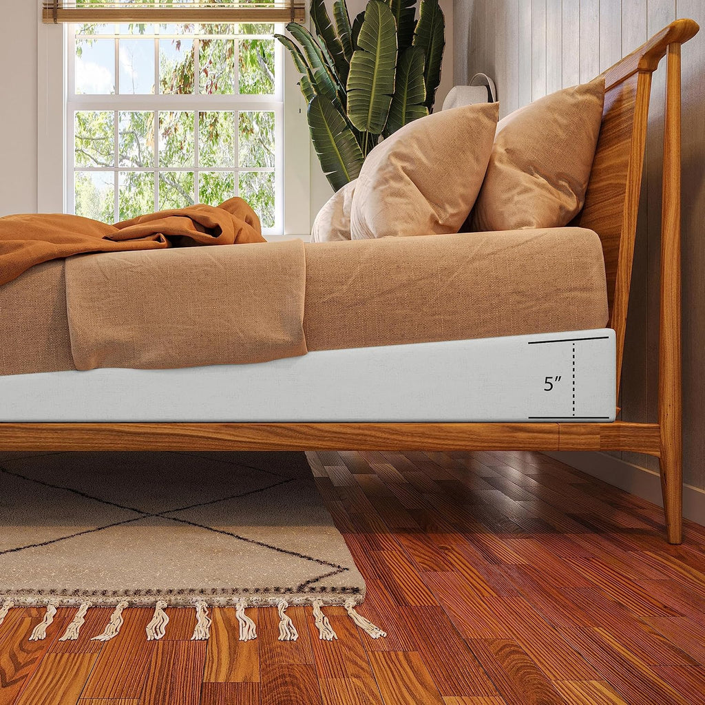 Avana Mattress Elevator 5-Inch - Gentle Incline Under Mattress Support - Riser for Snoring, Acid Reflux, and Sinus Relief, Full