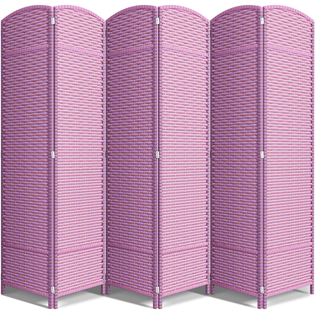 Sorbus Foldable Room Divider, Mesh Privacy Screen (6 Panel, Black)