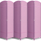 Sorbus Foldable Room Divider, Mesh Privacy Screen (6 Panel, Black)