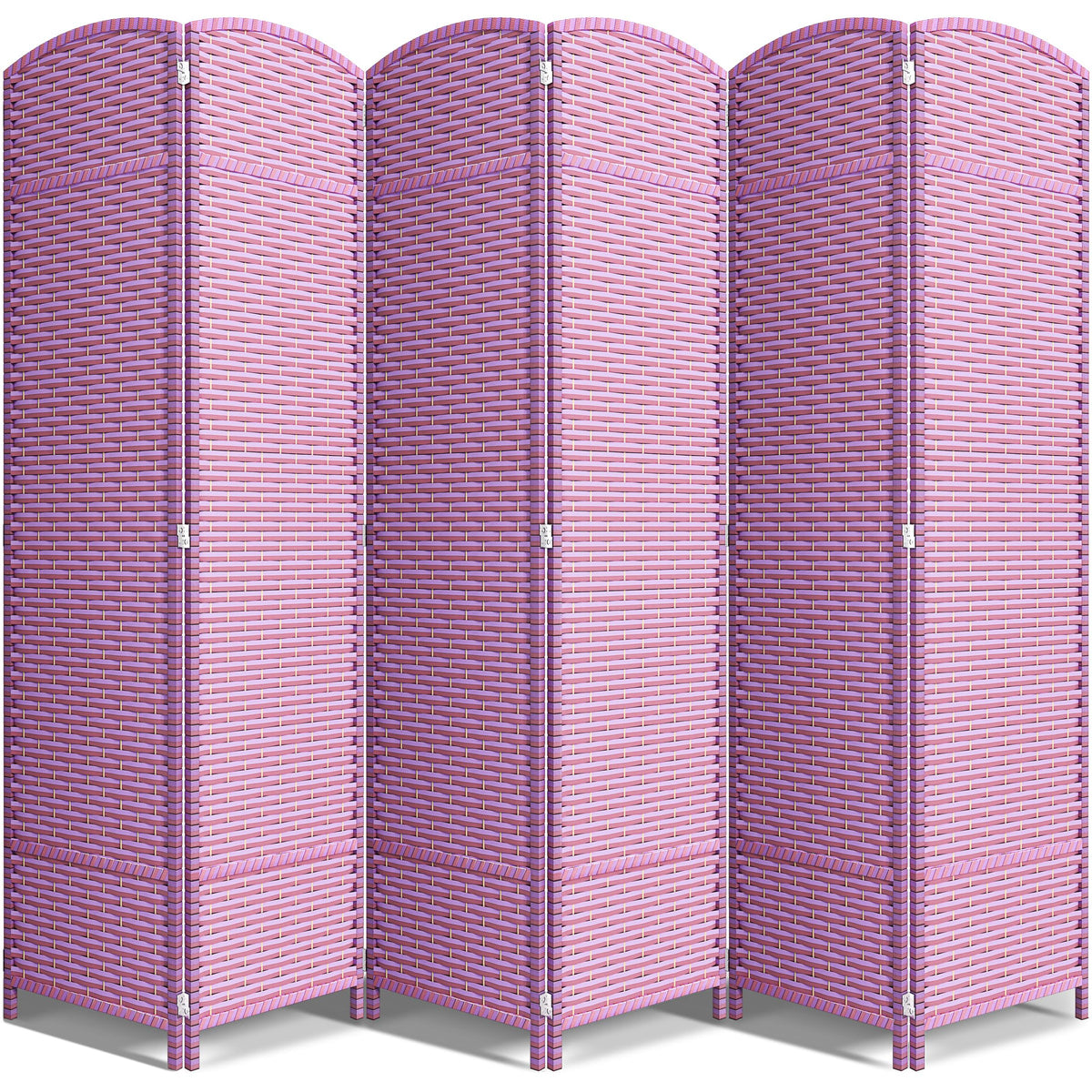 Sorbus Foldable Room Divider, Mesh Privacy Screen (6 Panel, Black)