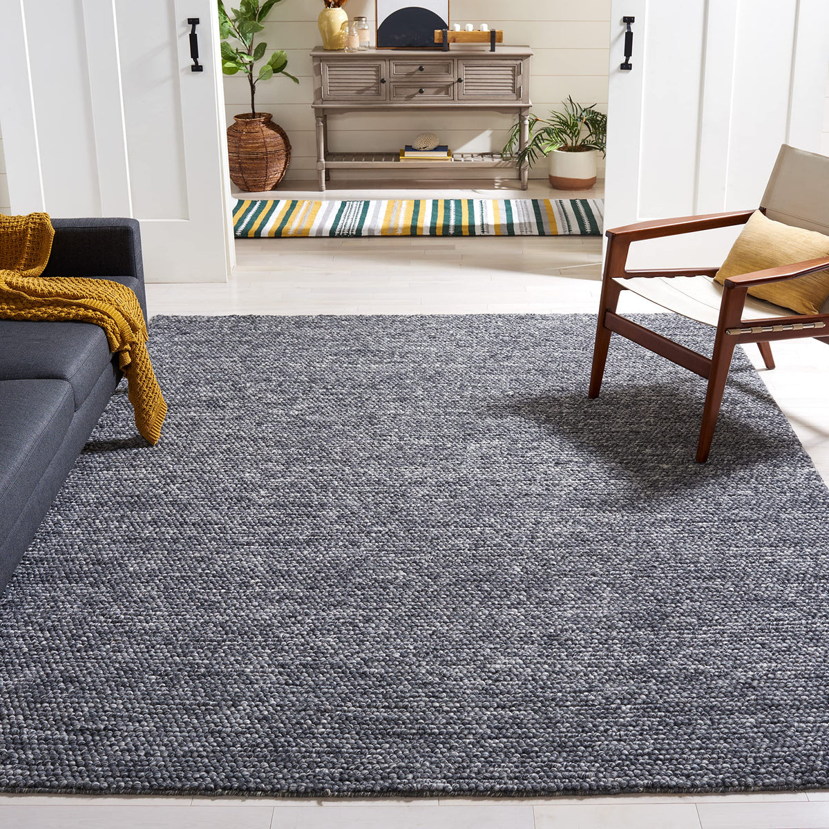 SAFAVIEH Natura Runner Rug 2x6 Wool Knotted, Beige NAT620B