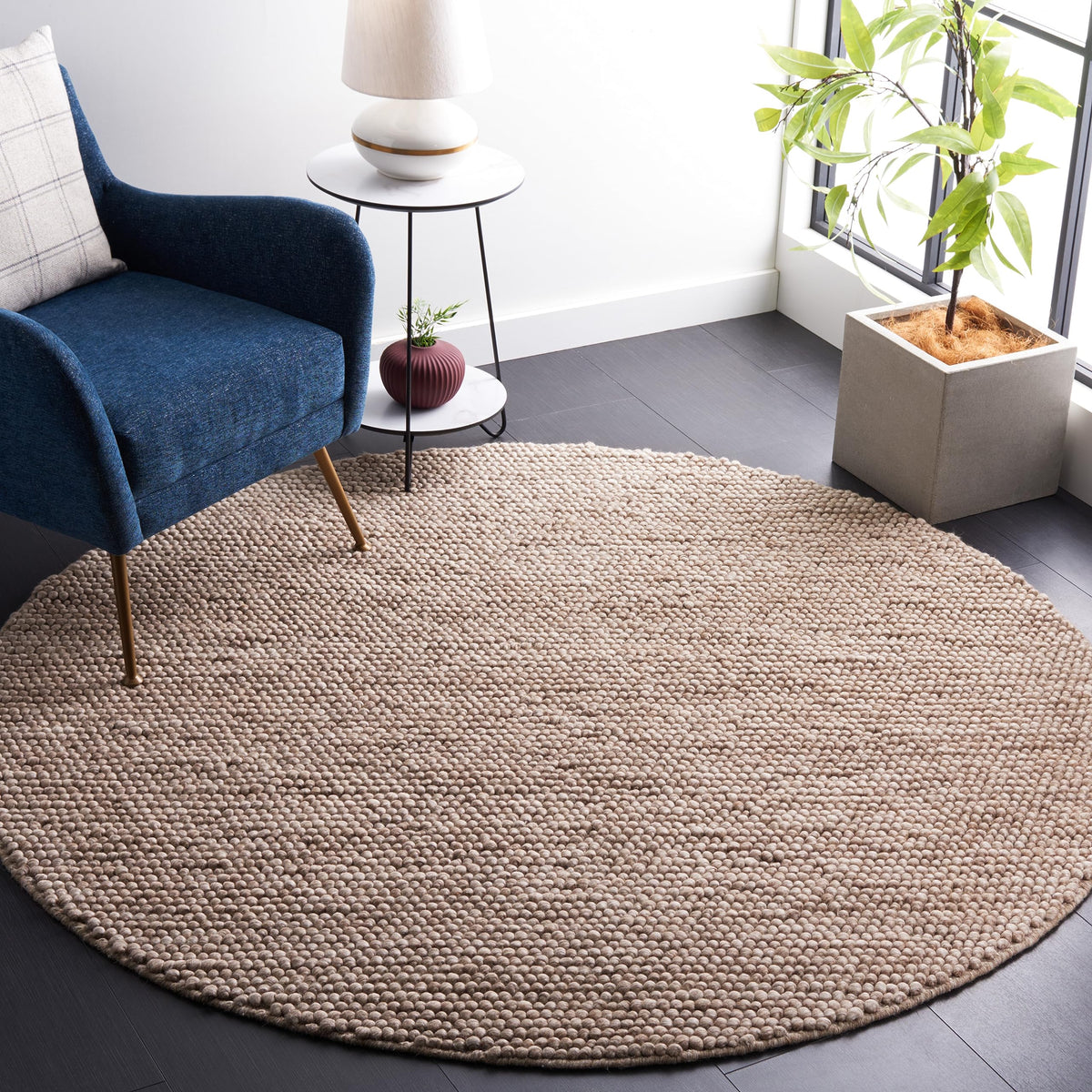 SAFAVIEH Natura Runner Rug 2x6 Wool Knotted, Beige NAT620B