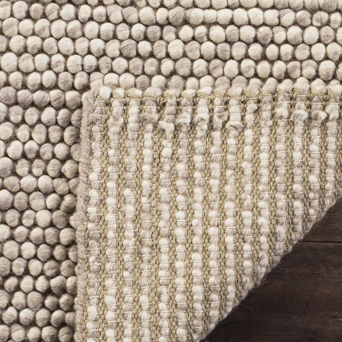 SAFAVIEH Natura Runner Rug 2x6 Wool Knotted, Beige NAT620B