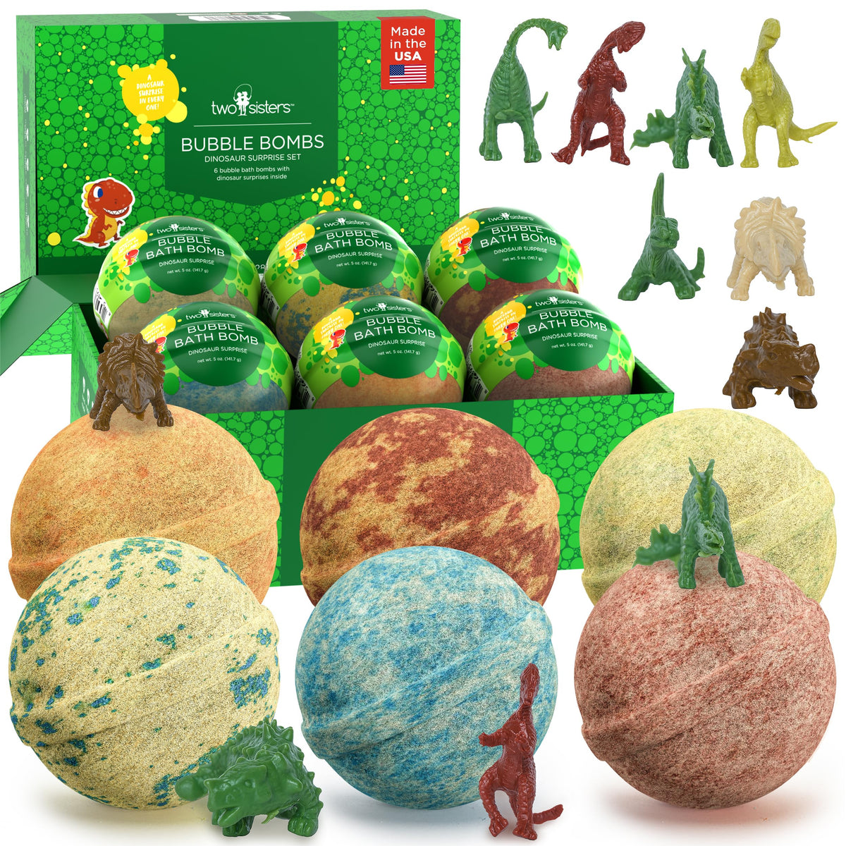 Superhero Bath Bombs for Kids with Surprise Hero Toys Inside, 6 Pack