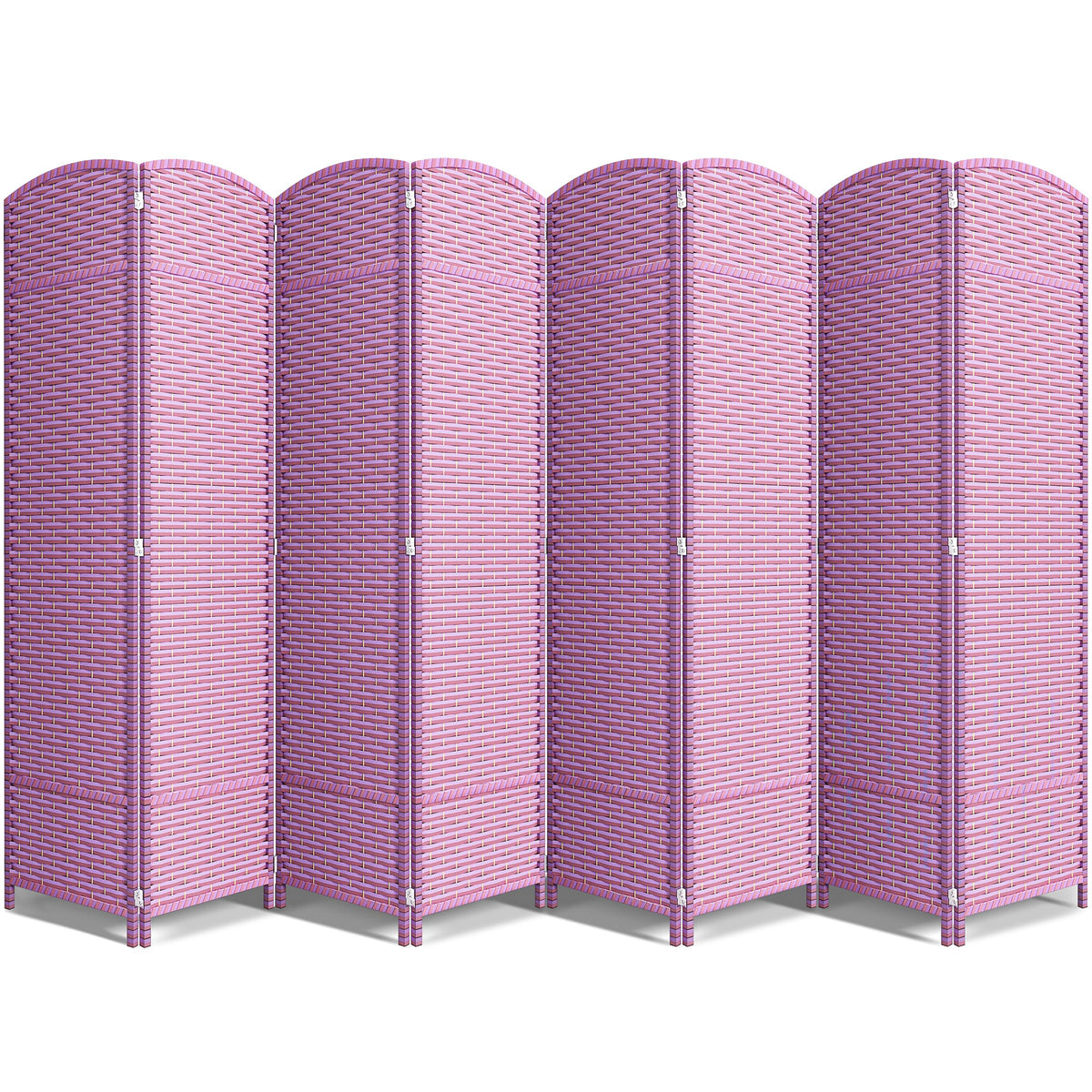 Sorbus Foldable Room Divider, Mesh Privacy Screen (6 Panel, Black)