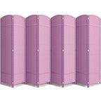 Sorbus Foldable Room Divider, Mesh Privacy Screen (8 Panel, Chocolate)