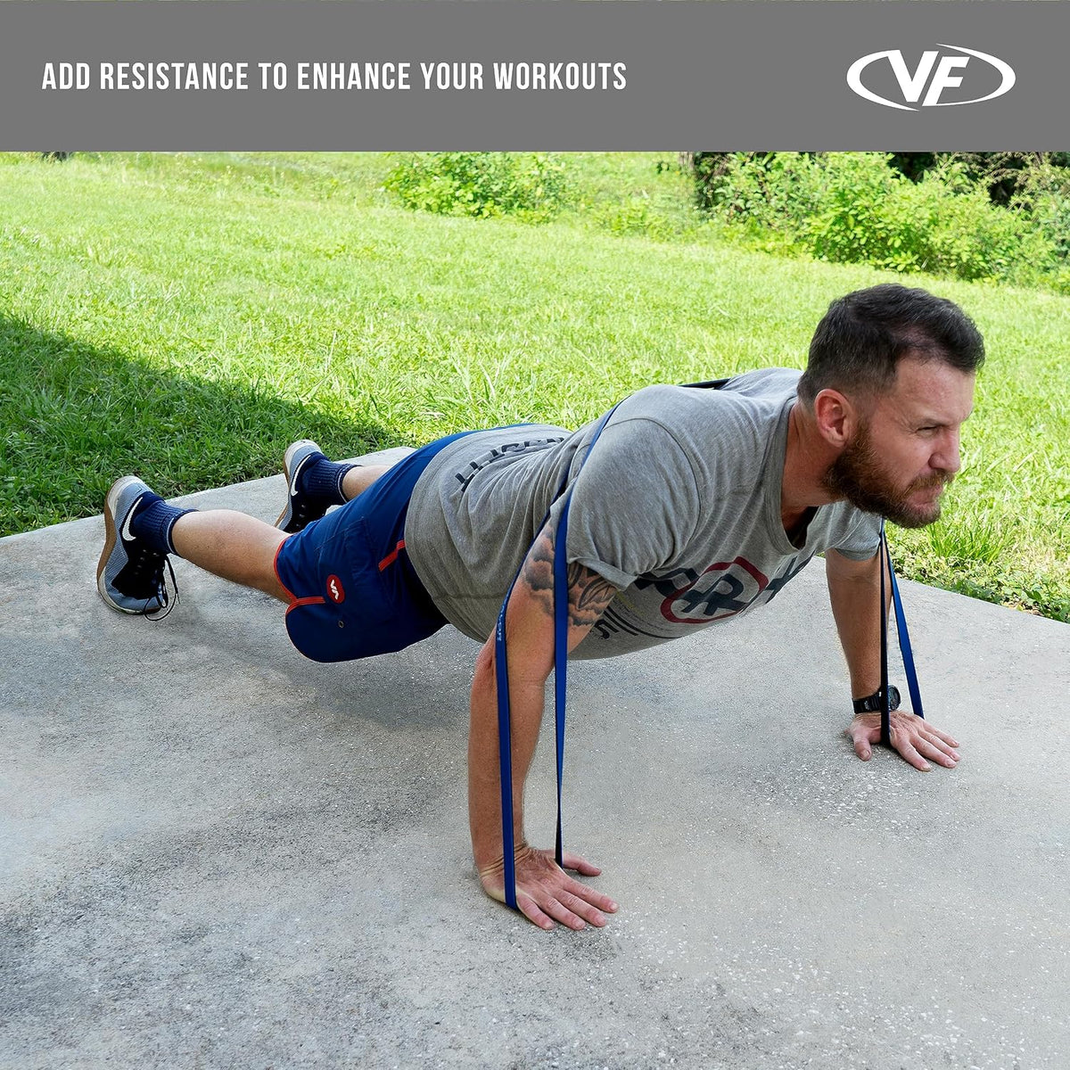 Valor Fitness Premium Resistance Bands Set - Perfect for Pull Ups, Squats, Deadlifts, Bench Press, and Full-Body Workouts - Sizes XS to XXL