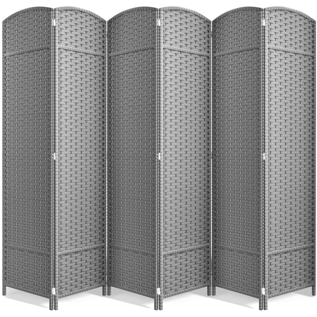 Sorbus Foldable Room Divider, Mesh Privacy Screen (6 Panel, Black)