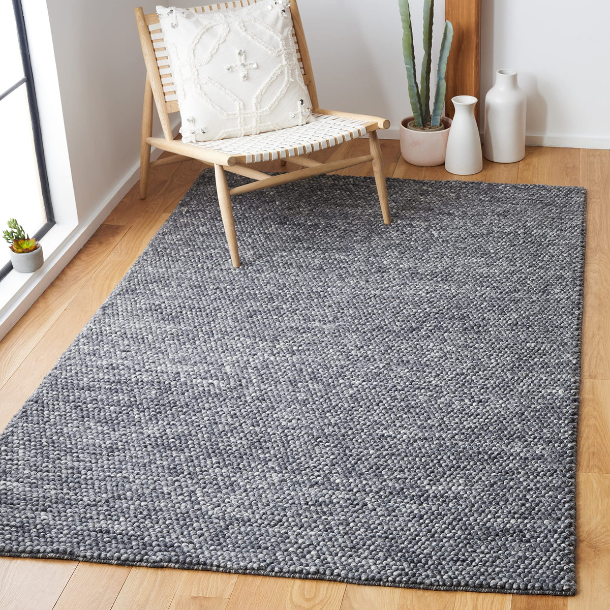 SAFAVIEH Natura Runner Rug 2x6 Wool Knotted, Beige NAT620B
